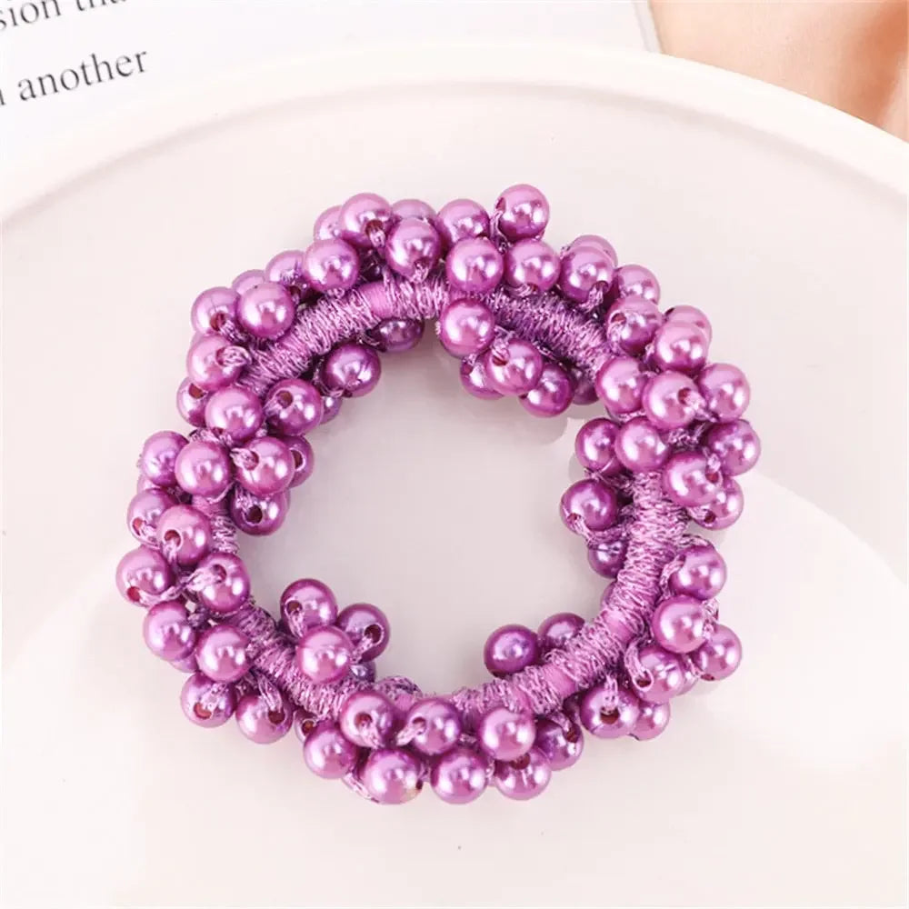 Crystal Pearl Handmade Hair Tie