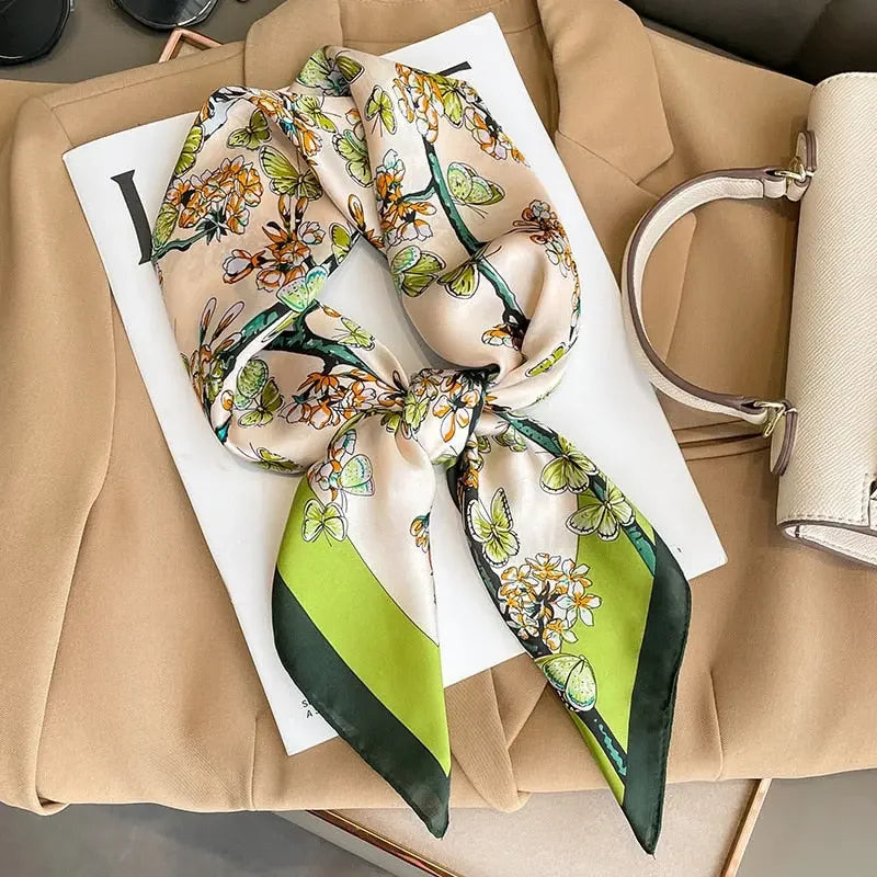 Saturday Afternoon Silk Square Scarf