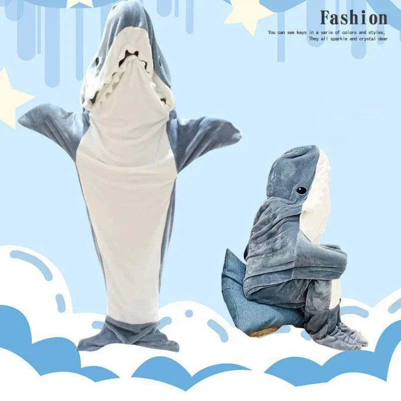 TikTok Kids Shark Blanket Onesie
