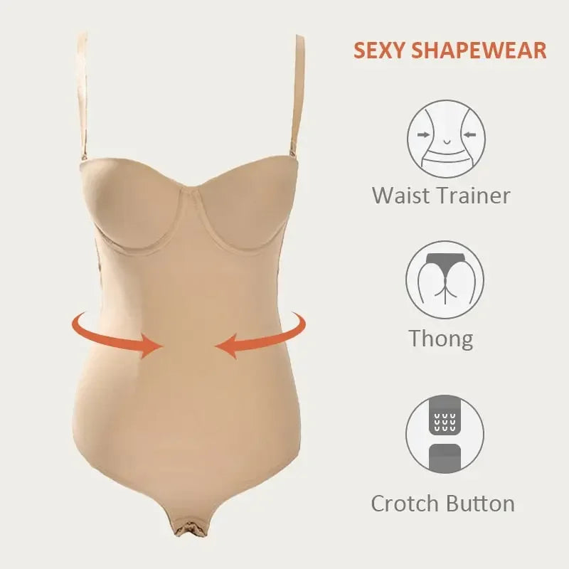 Backless Shaper Bra With Corset