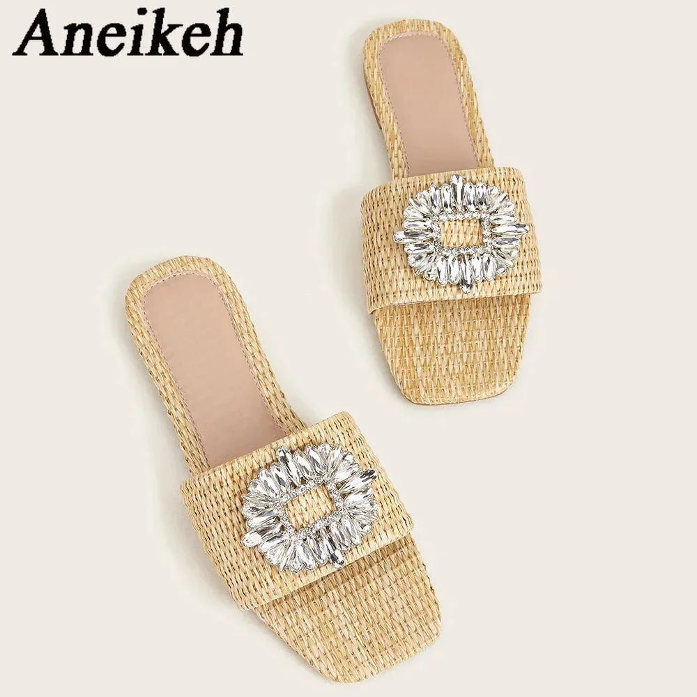 Diamond Flat Bottom Slippers