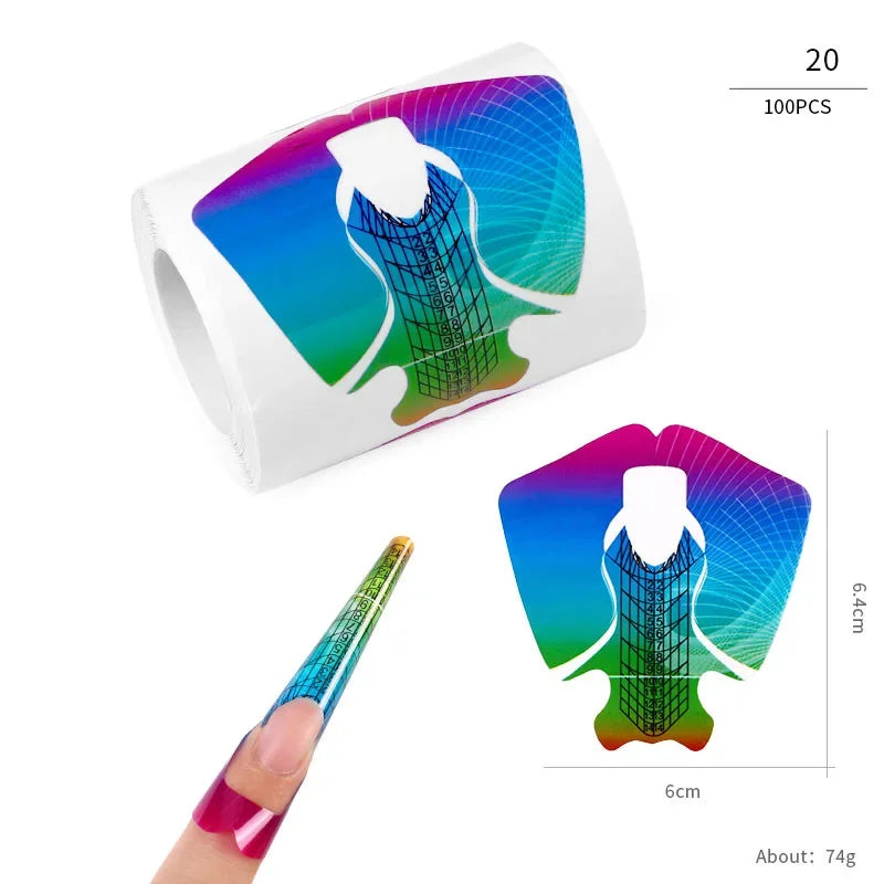 French Nail Tips Nail Sticker 100pcs