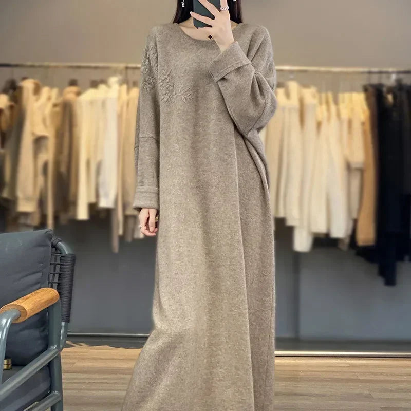 Cashmere Loose Fit Knit Dress