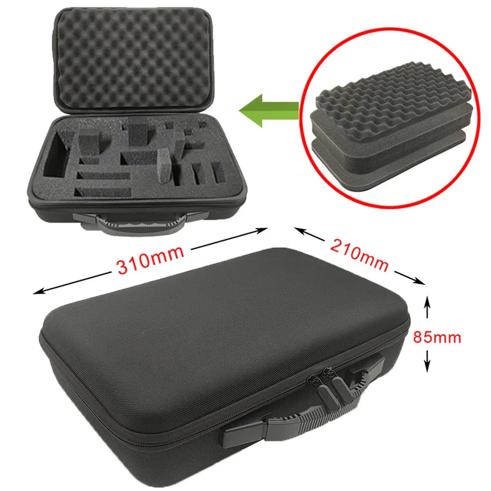 8 Slot Watch Storage Box Shockproof Watch Carry Case Organizer Protective Canvas EVA Hard Shell Zipper Watch Storage Case