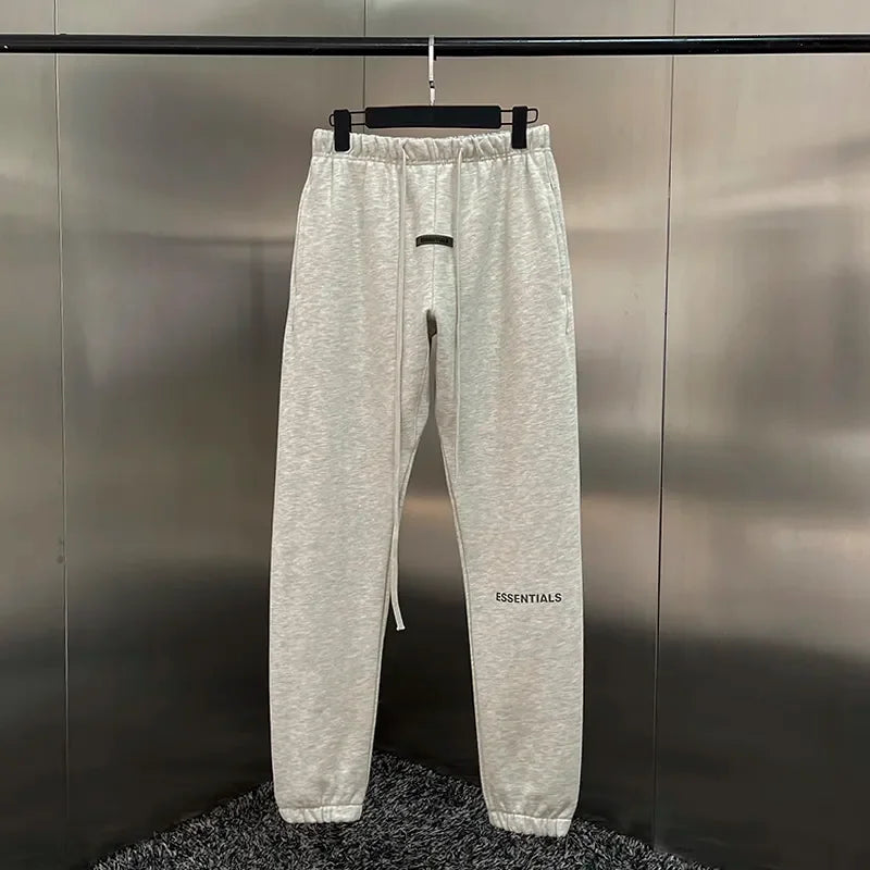 New Fashion brand Essentials Sweatpants Reflective Letter Logo Hip Hop Hoodie Jogging Pants Unisex High Street Sports Pants