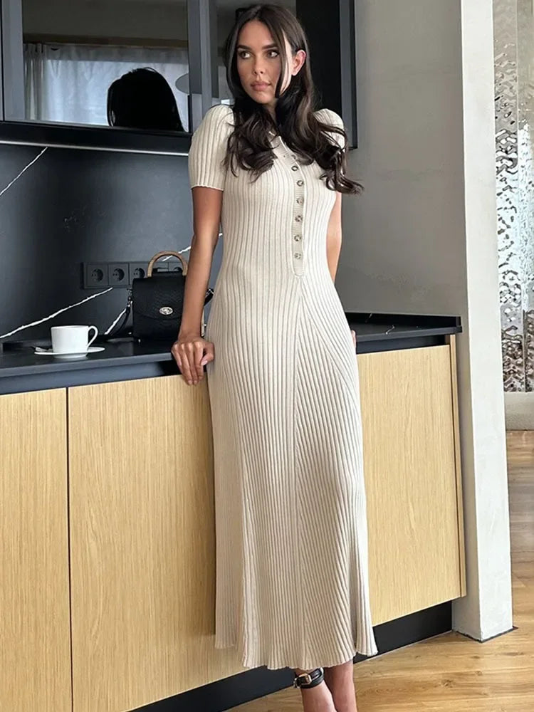 Madeline Short Sleeve Midi Dress