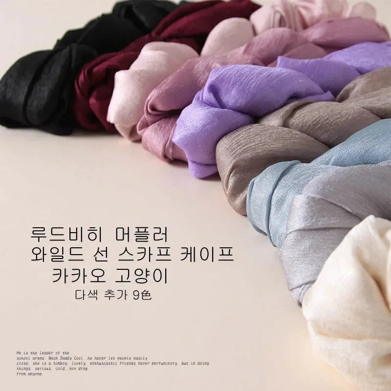 Silk Linen Shawls Scarves