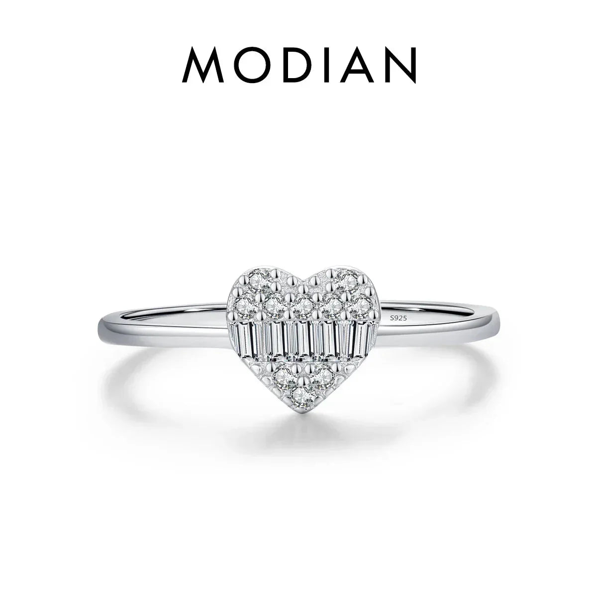 Solid 925 Sterling Silver CZ Ring
