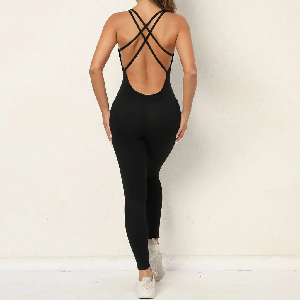 Trendy Yoga Jumpsuit Nylon/Spandex