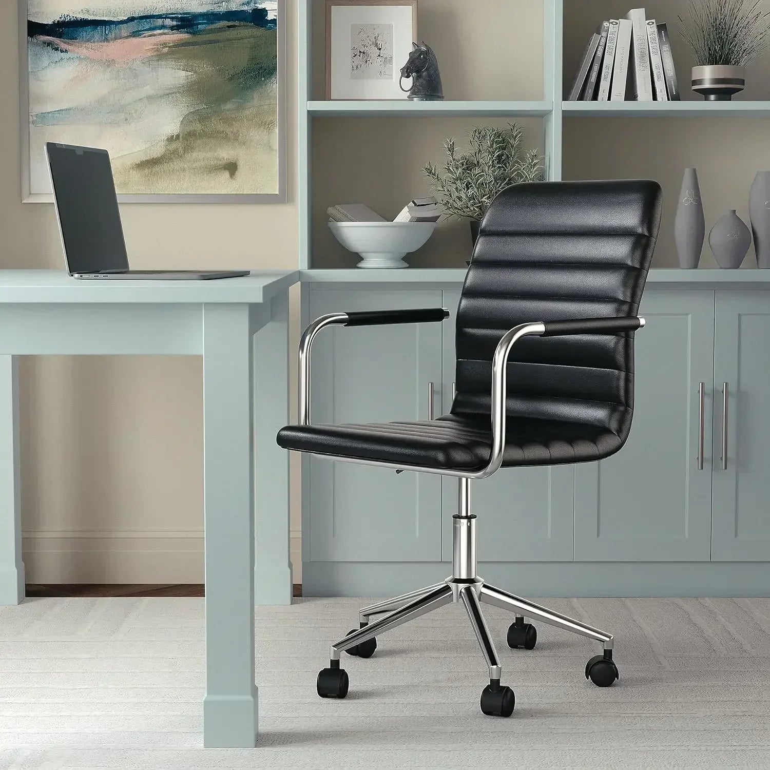 Chic Office Chair With Swivel Frame
