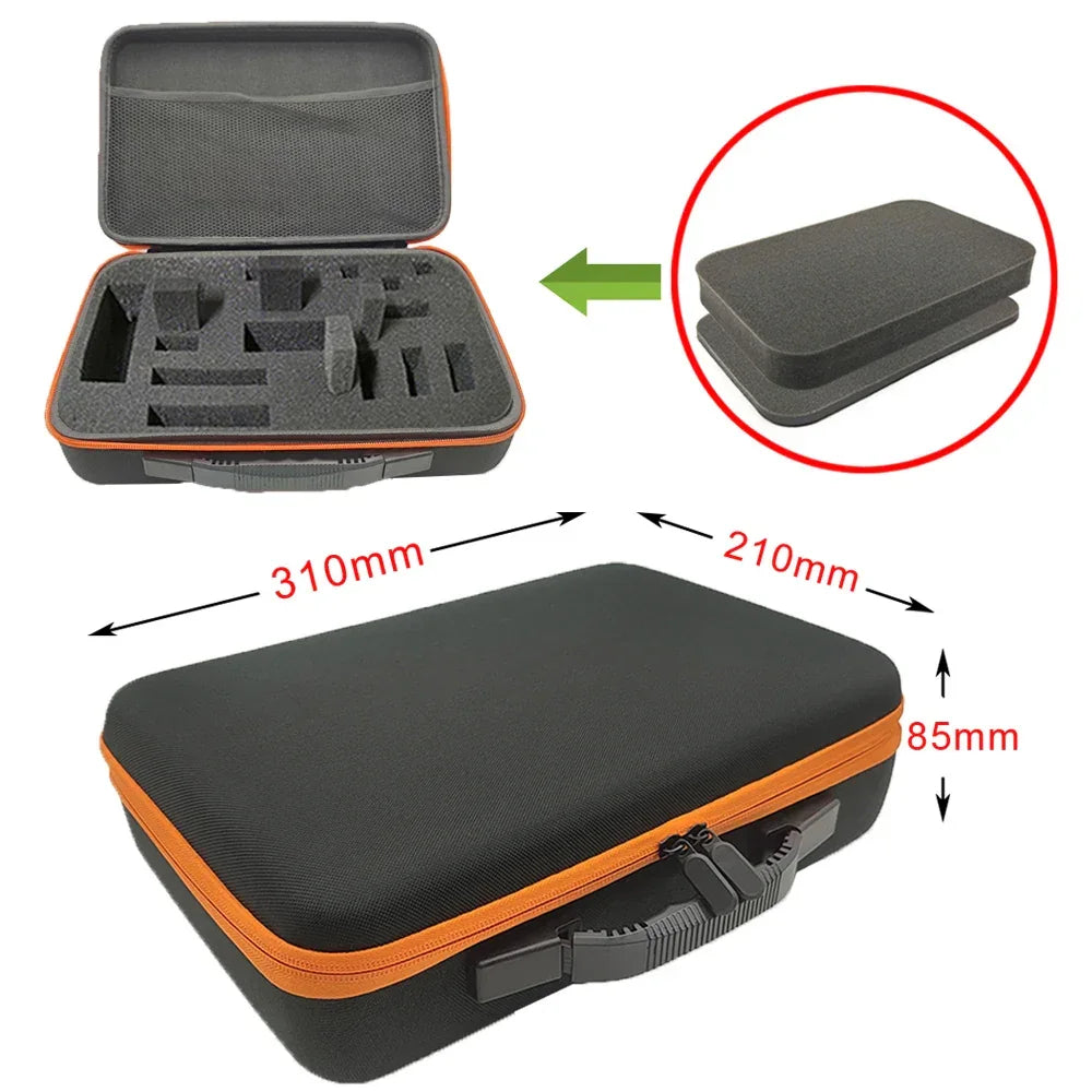 8 Slot Watch Storage Box Shockproof Watch Carry Case Organizer Protective Canvas EVA Hard Shell Zipper Watch Storage Case