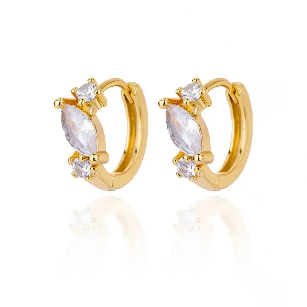 Lux Diva Stainless Steel Hoop Earrings