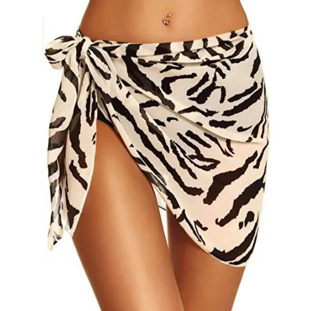 Tropical Sheer Bikini Coverup