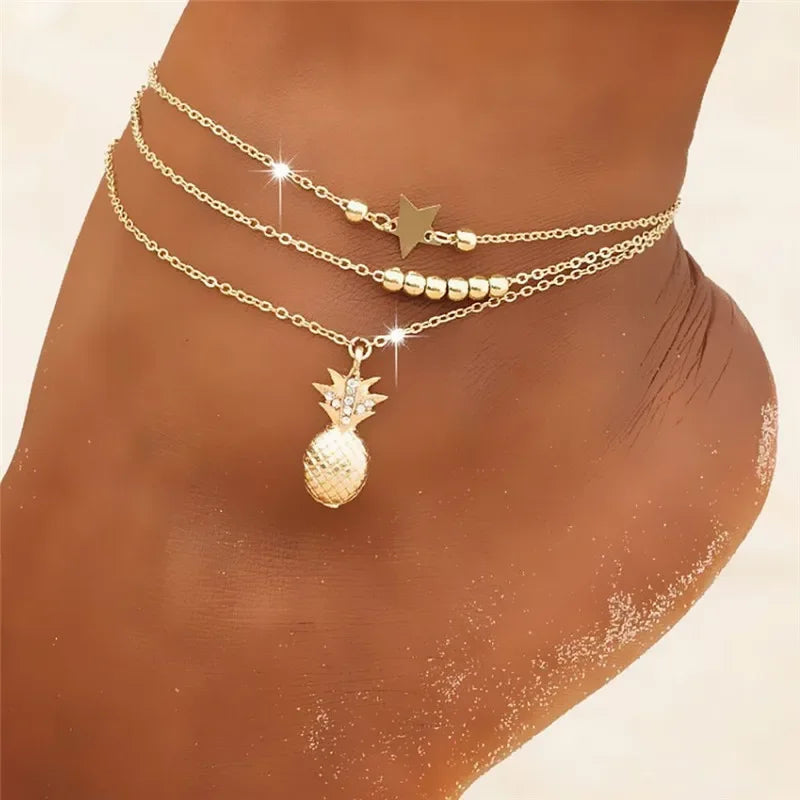 Boho Charm Anklet Chain