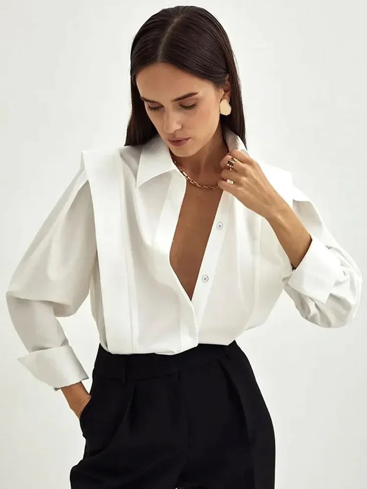 Autumn Office Aesthetic Blouse