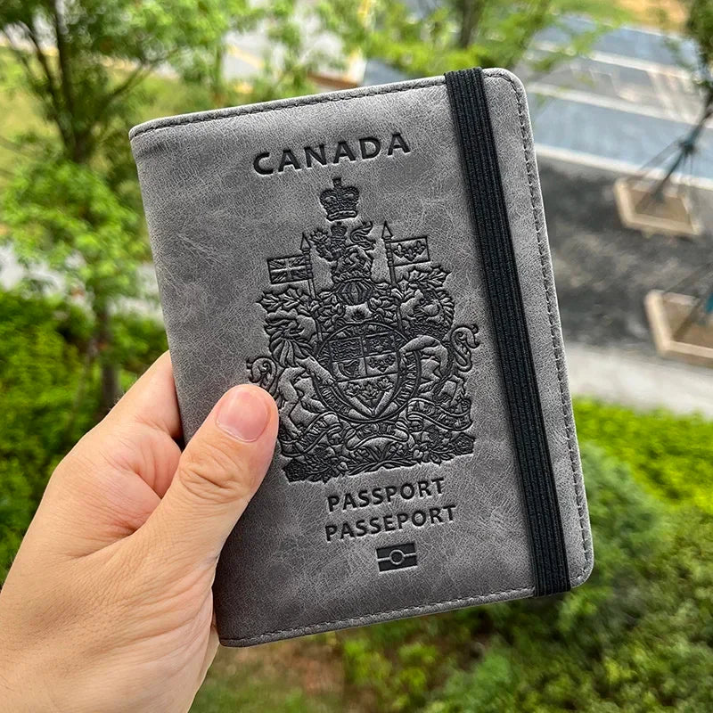 Travel accessories Canadian Passport Cover Protector Pu Leather covers for Passport  Drop Shipping