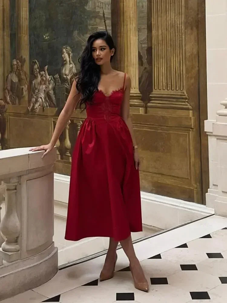 Bella Red Evening Dress