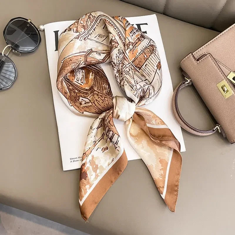 Saturday Afternoon Silk Square Scarf