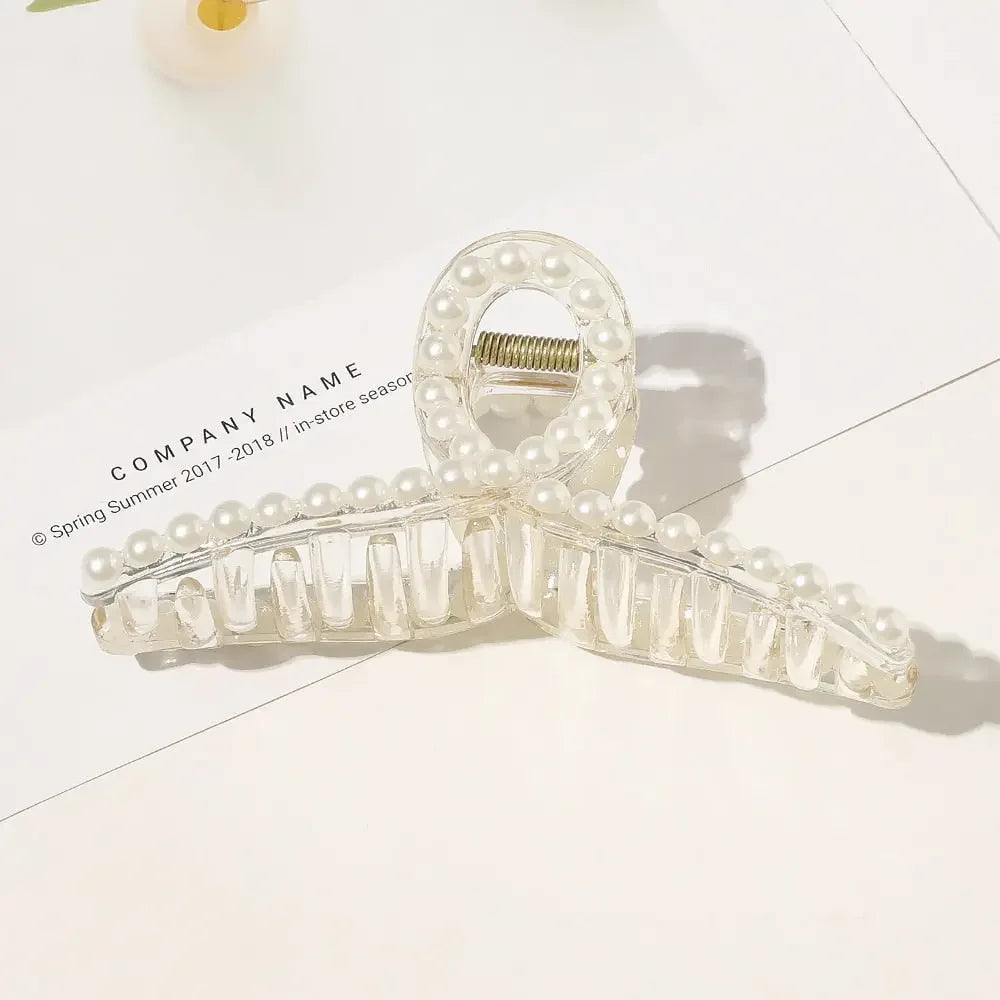 Giant Pearl Acrylic Hair Clip