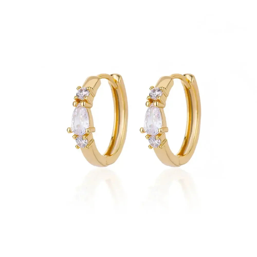 Lux Diva Stainless Steel Hoop Earrings