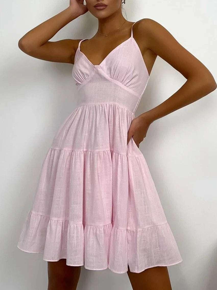 Vintage Linen Summer Dress