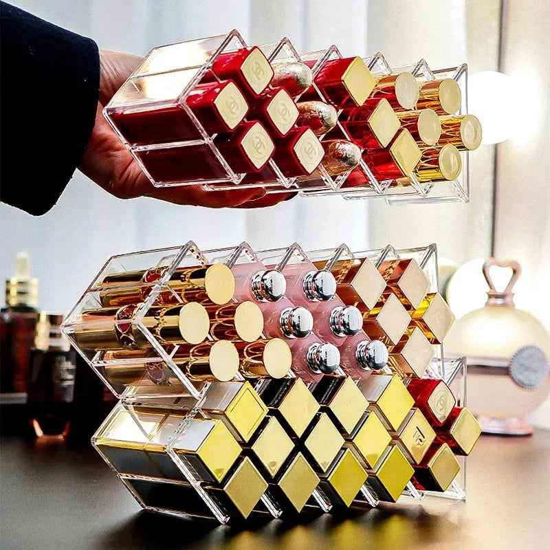 Professional Acrylic Lipstick Organizer