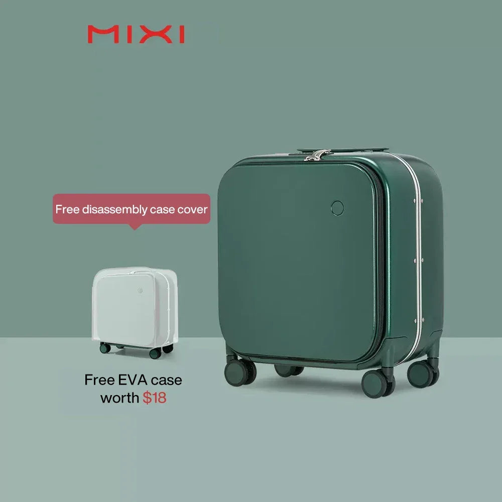 Carry On 18 Inch Polycarbonate Aluminum Frame Suitcase