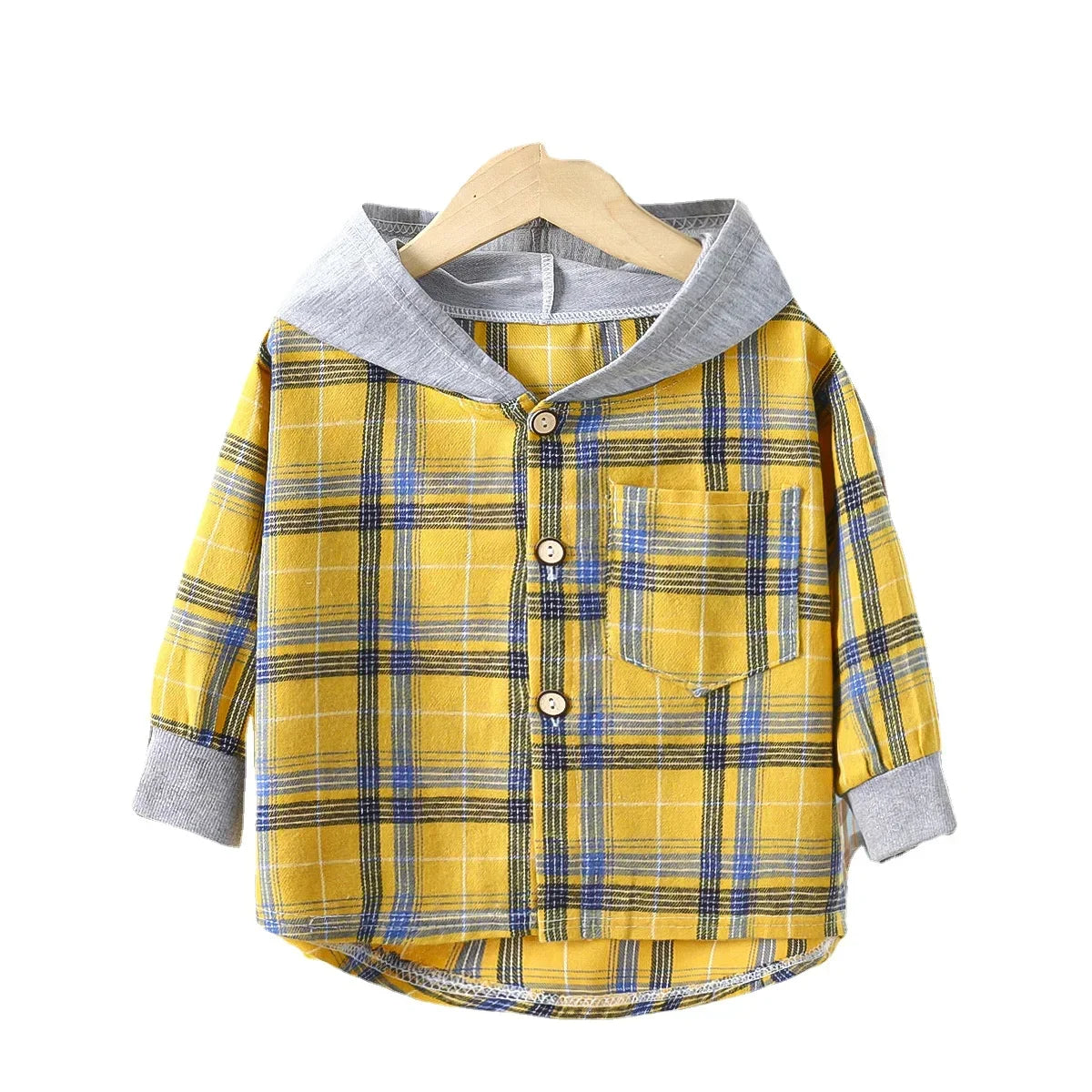 Kids Spring Plaid Shirts
