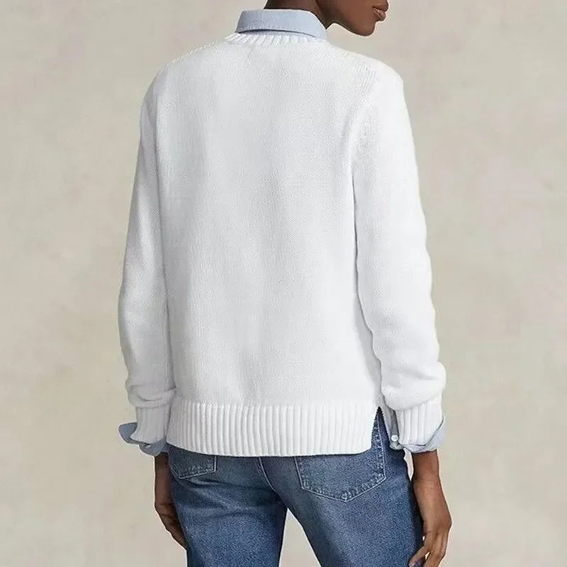 Designer Knit Bear Sweater