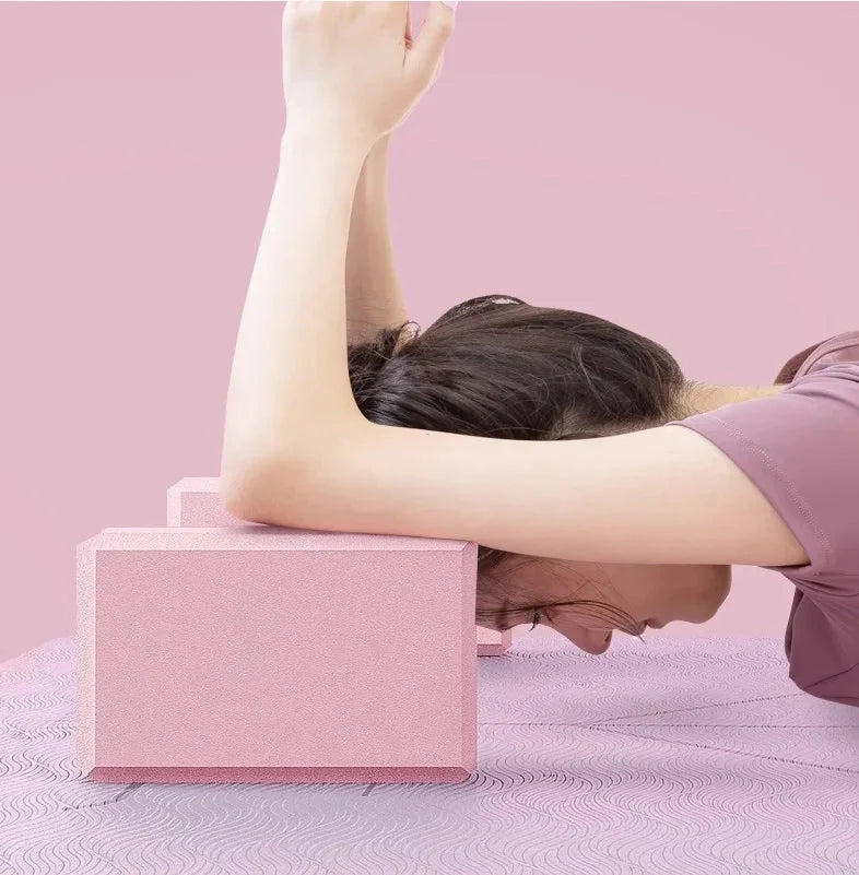 1pc Shaping High Density Eva Yoga Block  Stretch Children Pilates Foam Block Balance Exercise Ballet Bodybuilding Dance Gym  Alo