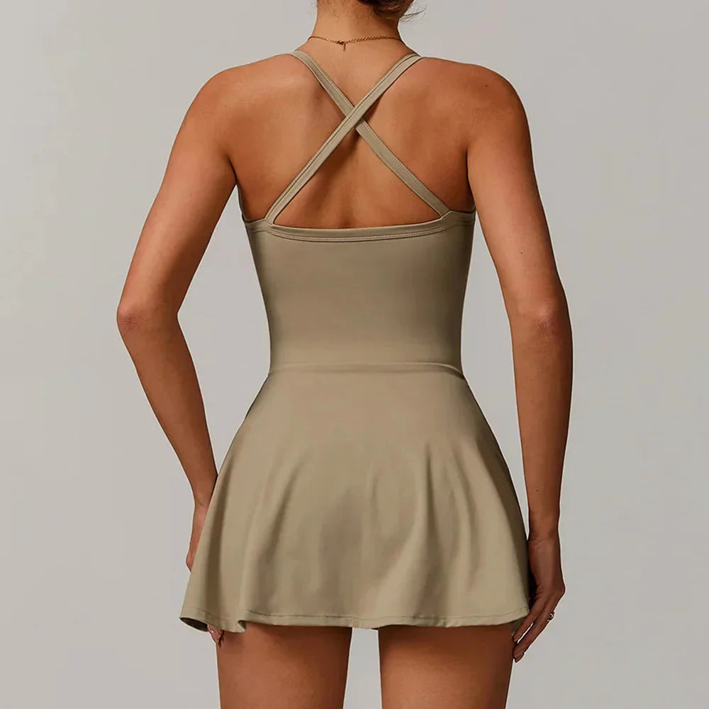 Tennis Crossback Push Up Dress