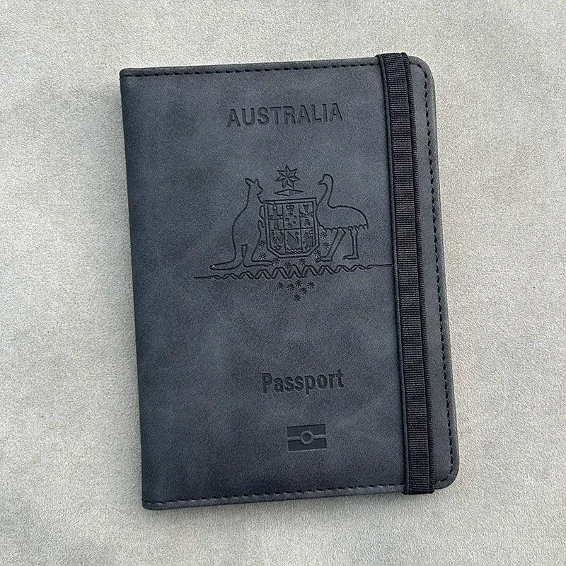 Australia Personalized Passport Holder Wallet Rfid personalised Australian Passport Cover Travel Passport Wallet Holder