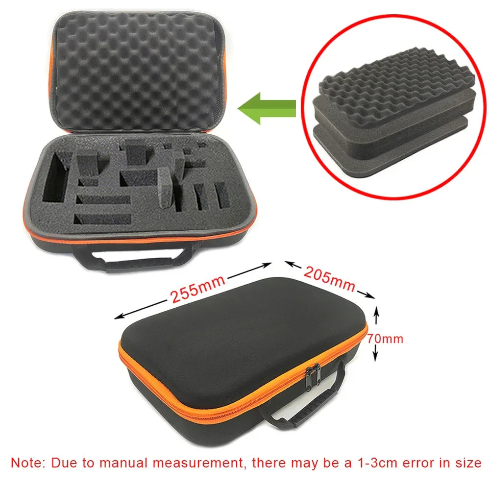 8 Slot Watch Storage Box Shockproof Watch Carry Case Organizer Protective Canvas EVA Hard Shell Zipper Watch Storage Case