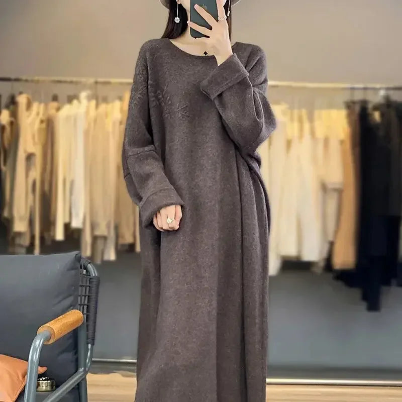Cashmere Loose Fit Knit Dress