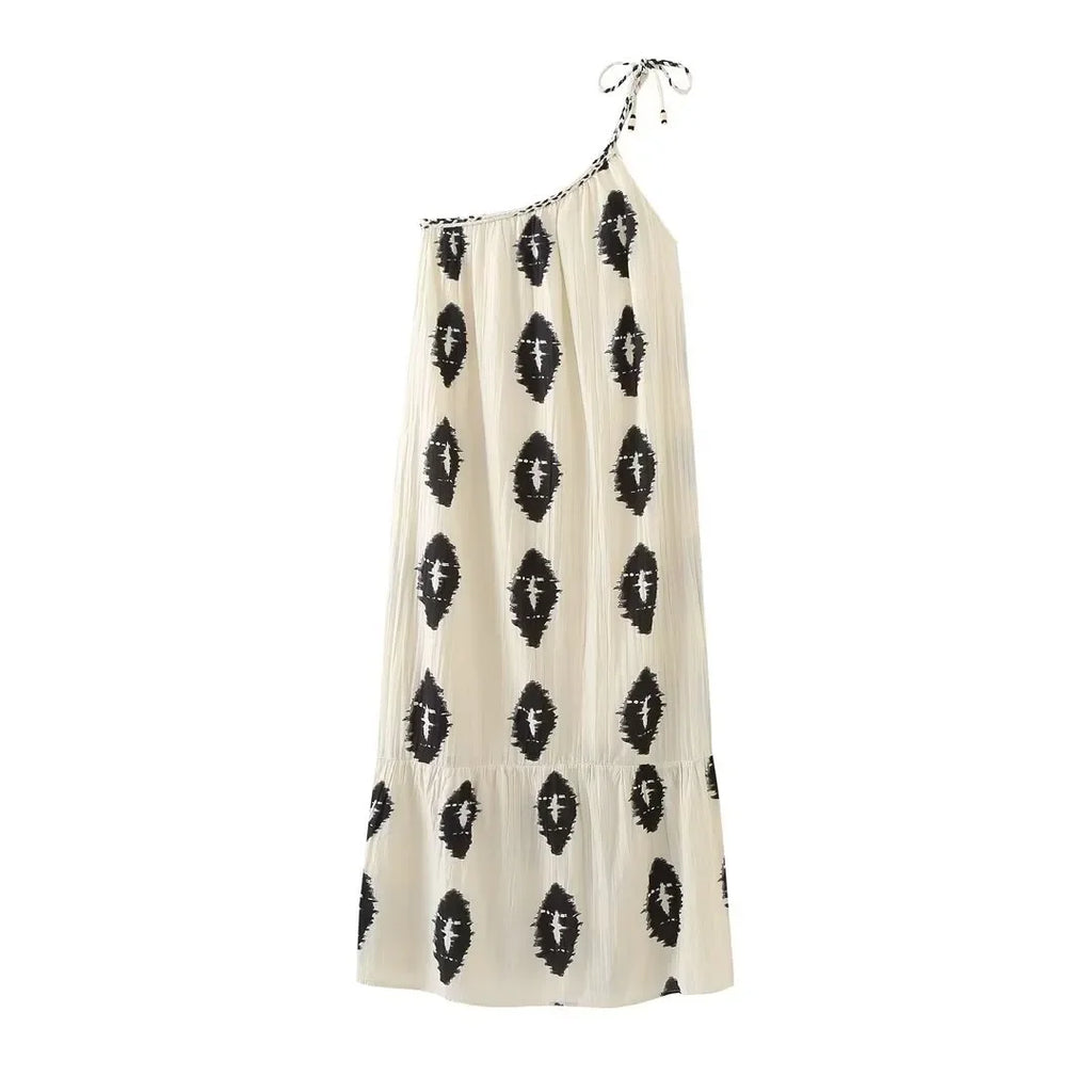 Boho Resort Print Casual Dress