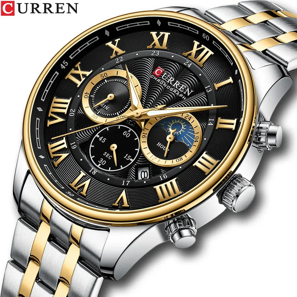 Men’s Chronograph Wristwatch with Auto Date