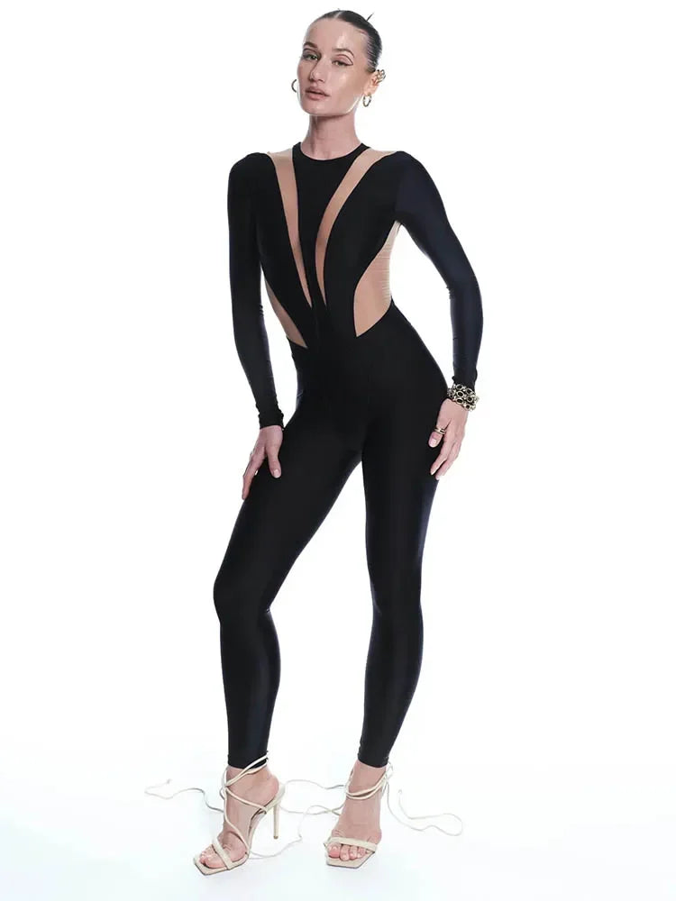 Mateo Black Skinny Jumpsuit