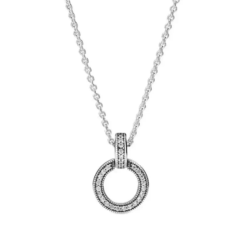 Friendship 925 Sterling Silver Zircon Necklace