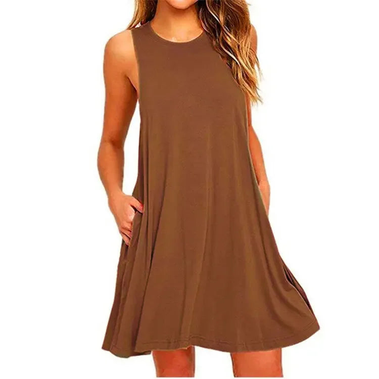 Everyday Casual Dress With Pockets
