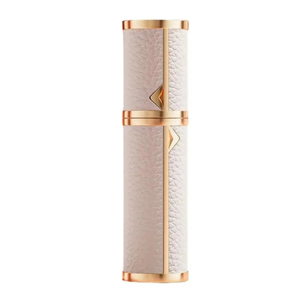 Luxury Bottom-filled Perfume Bottle Aluminum Self-pumping 5ml Real Leather Spray Bottle Cologne Moisturizer Fragrance