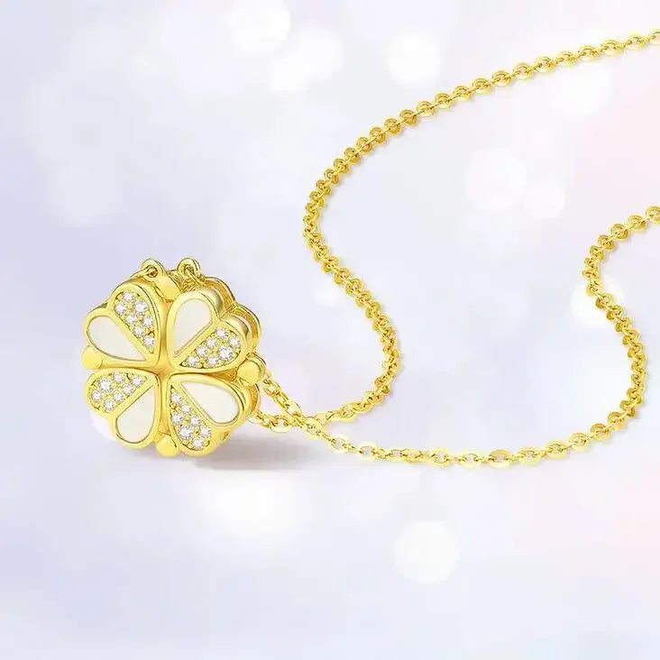 One Four-leaf clover lady small crowd necklace pendant titanium steel necklace lady jewelry