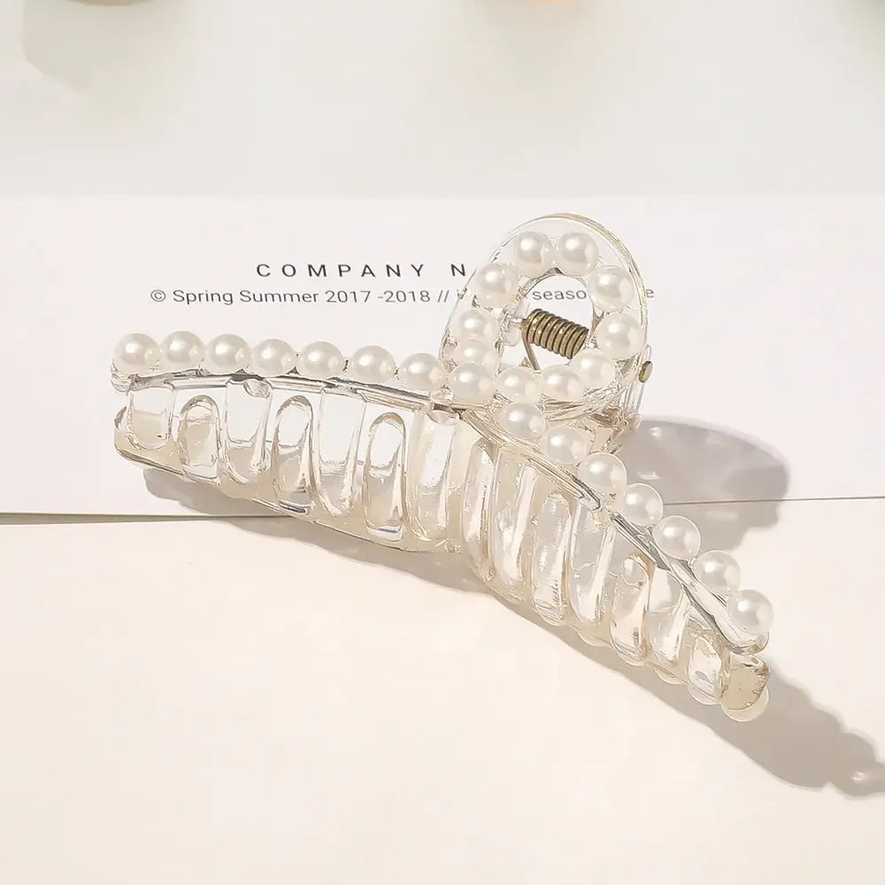Giant Pearl Acrylic Hair Clip