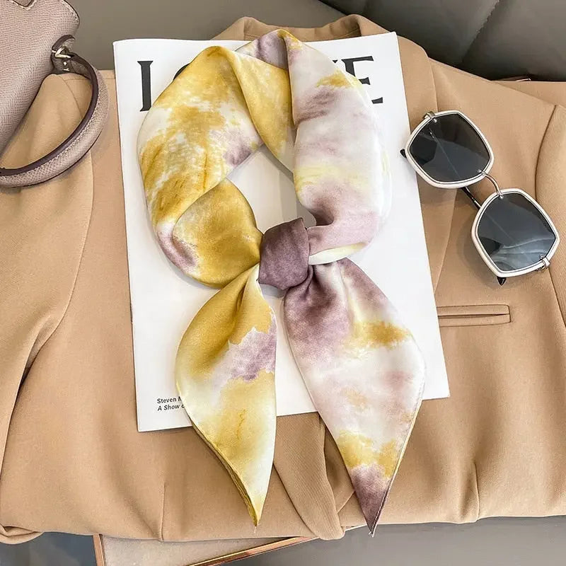Saturday Afternoon Silk Square Scarf