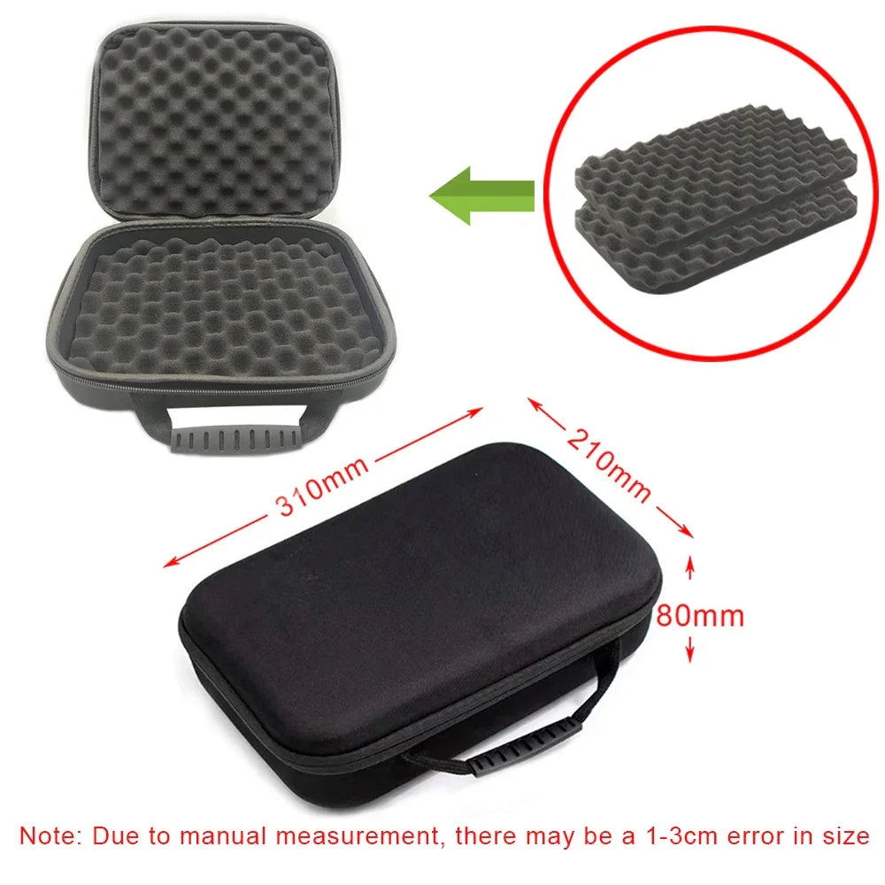 8 Slot Watch Storage Box Shockproof Watch Carry Case Organizer Protective Canvas EVA Hard Shell Zipper Watch Storage Case