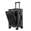 20/24 Inch Aluminum Frame Trolley Case with USB Cup Holder Large Capacity
