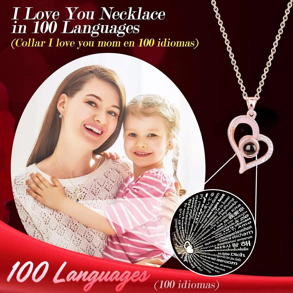 Eternal Rose Bear Box with Necklace
