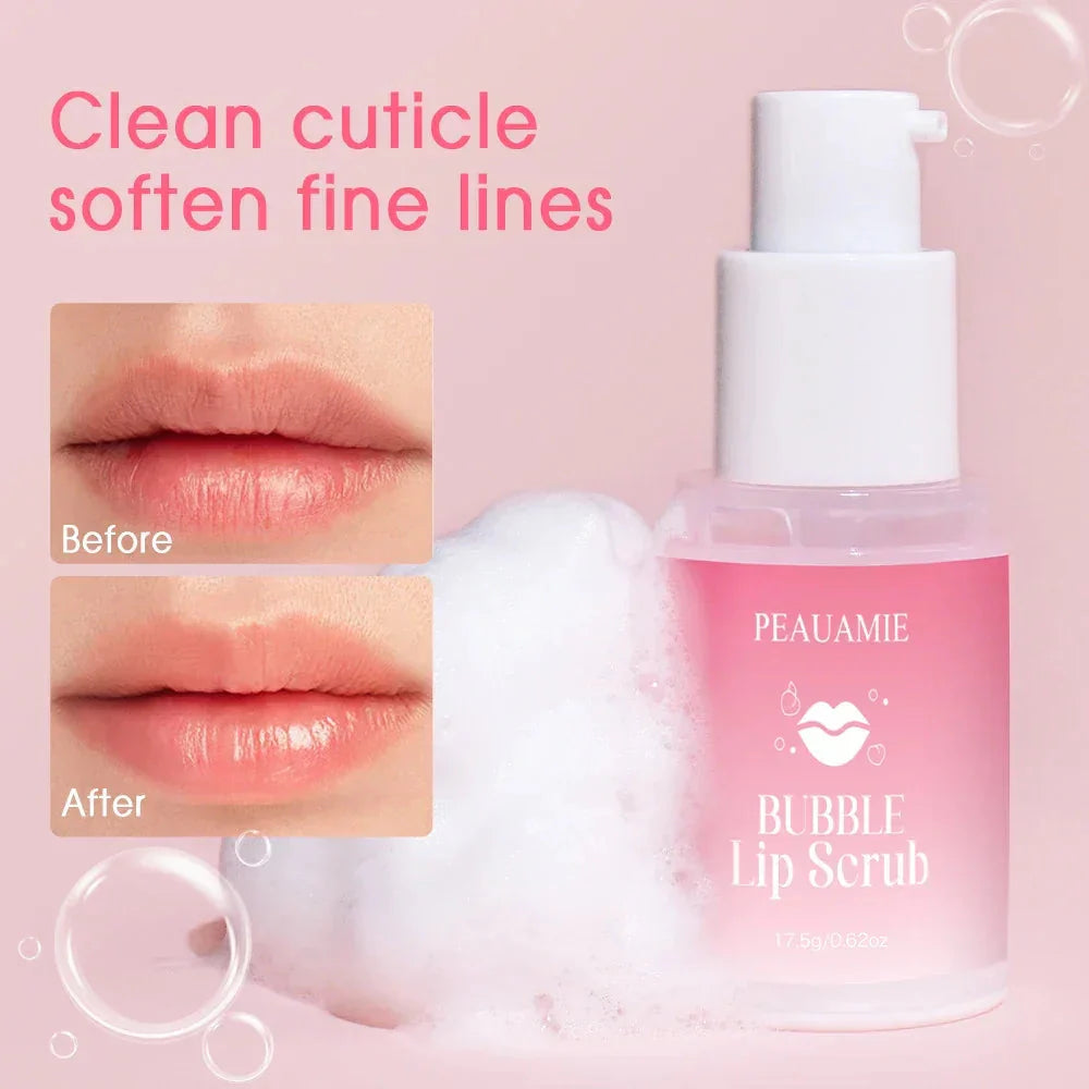 Bubble Lip Scrub Cream Exfoliating Moisturizing Remove Dead Skin Lighten Lip Lines Dark Lips Soothing Lip Care