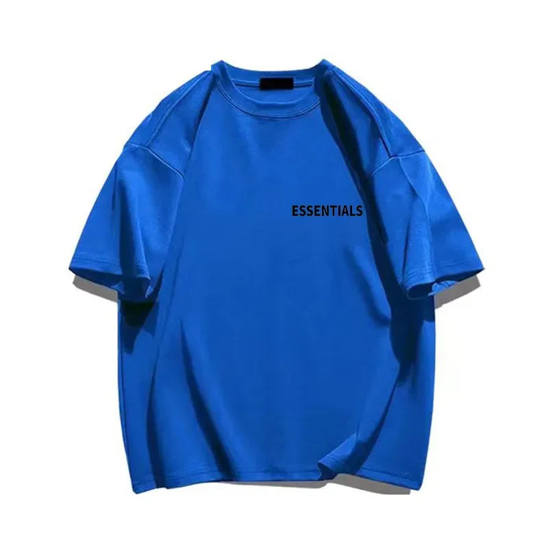 Men's Essentials T Shirt High Quality Summer T-Shirts Cotton Oversized Streetwear Letter Print Hip Hop Women Tee Free Shipping