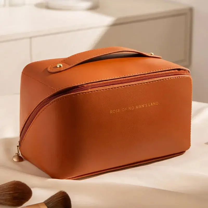 Big Capacity Travel home Use Cosmetic Bag Portable PU Makeup Pouch Women Waterproof Bathroom Wash bag Multifunction Cosmetic Bag