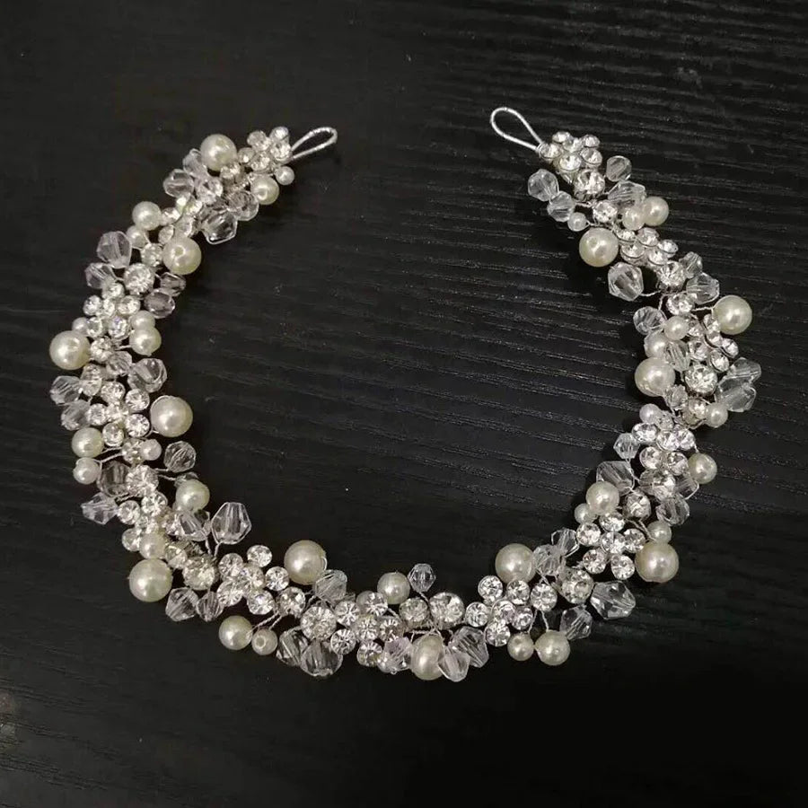 Pearl Crystal Bridal Headband